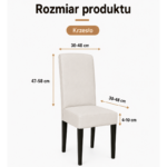 Pokrowiec na krzesło - wymiary