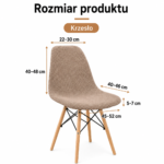 tabela rozmiarów krzesła skandynawskie